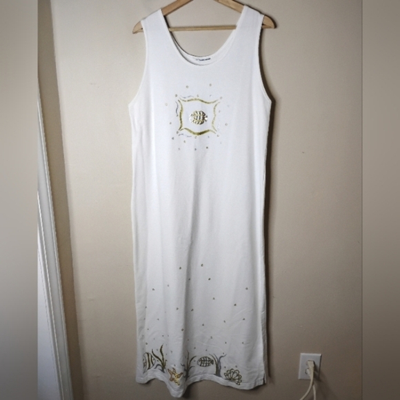 Vintage Nautical Maxi Dress & Cropped Jacket Set | Embroidered | L - Picture 3 of 16